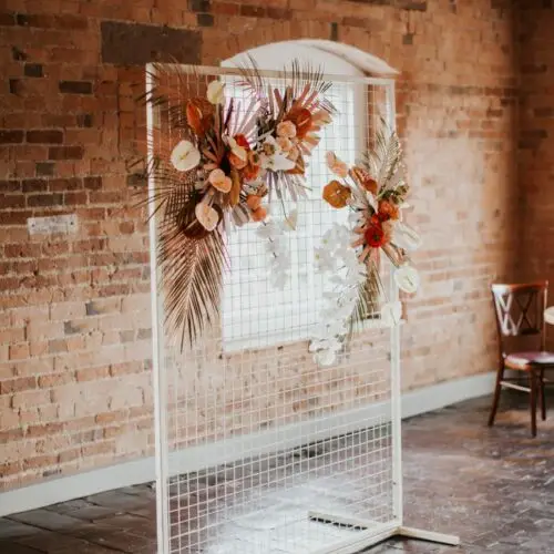 Backdrop Grid vierkant wit