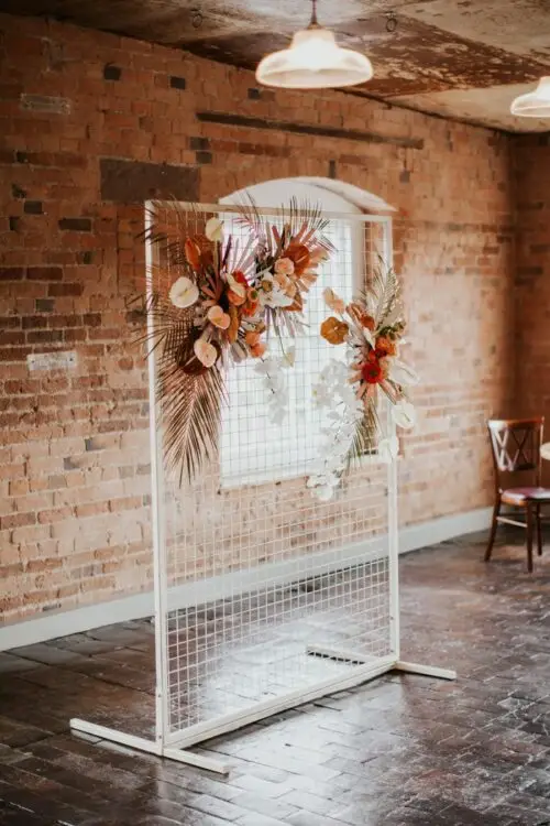 Backdrop Grid vierkant wit