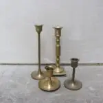 Brass kandelaar vintage - Afbeelding 3
