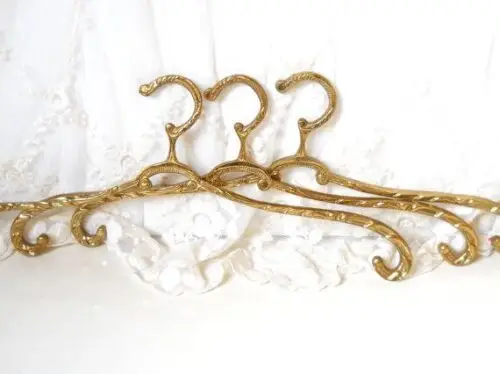 Brass vintage kleedhanger 02
