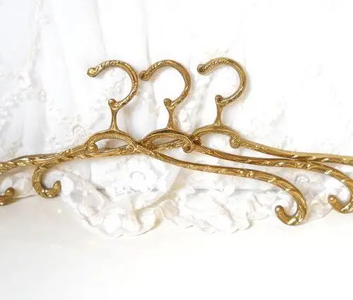 Brass vintage kleedhanger 02