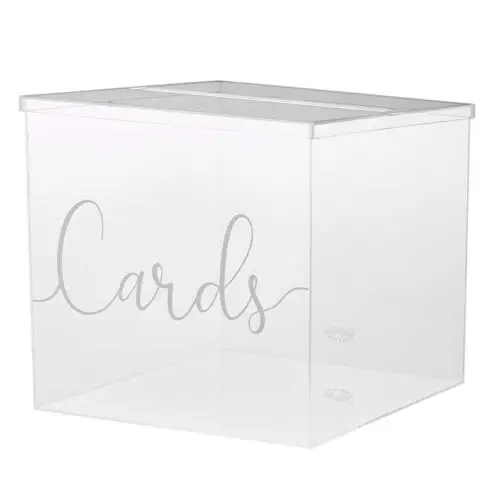 Enveloppendoos acryl met tekst cards - Afbeelding 2