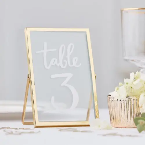 Tafelnummerhouder goud