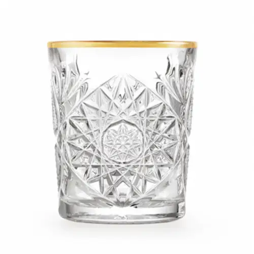 Libbey Hobstar whiskeyglas goud