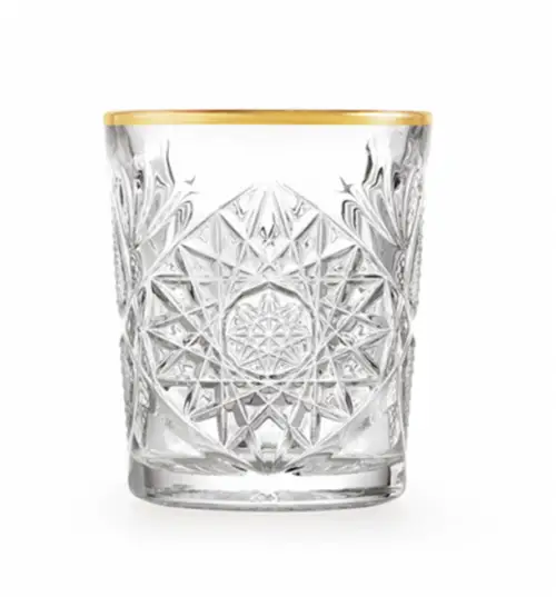Libbey Hobstar whiskeyglas goud