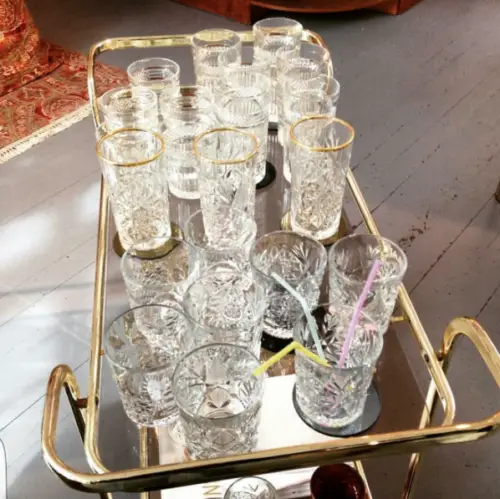 Libbey Hobstar whiskeyglas goud - Afbeelding 2