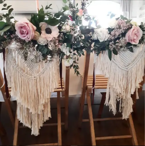 Macrame stoelhanger fringe