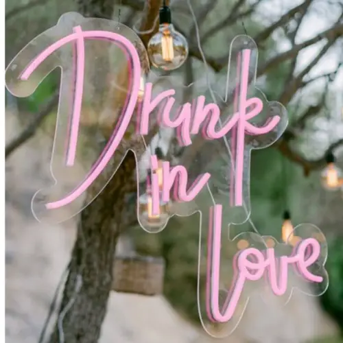 Neon letters Drunk in Love