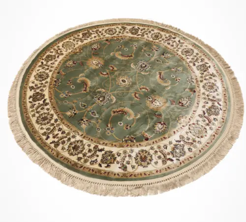 Perzisch kleed rond groen - Afbeelding 5