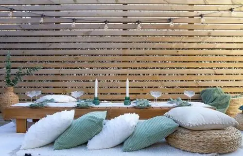 Picknicktafel laag Acacia - Afbeelding 3