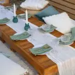 Picknicktafel laag Acacia - Afbeelding 4