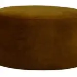 Poef velvet oker - Afbeelding 2