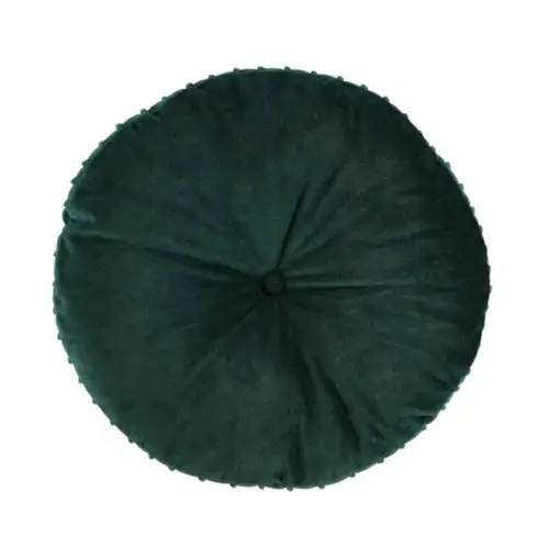 Rond Kussen Velvet Groen