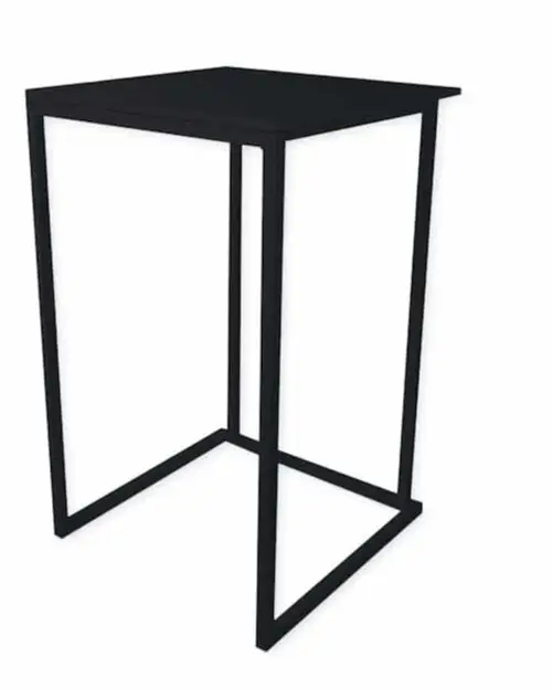 Statafel Cube zwart - Afbeelding 2