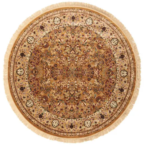 Perzisch kleed rond bruin 200cm