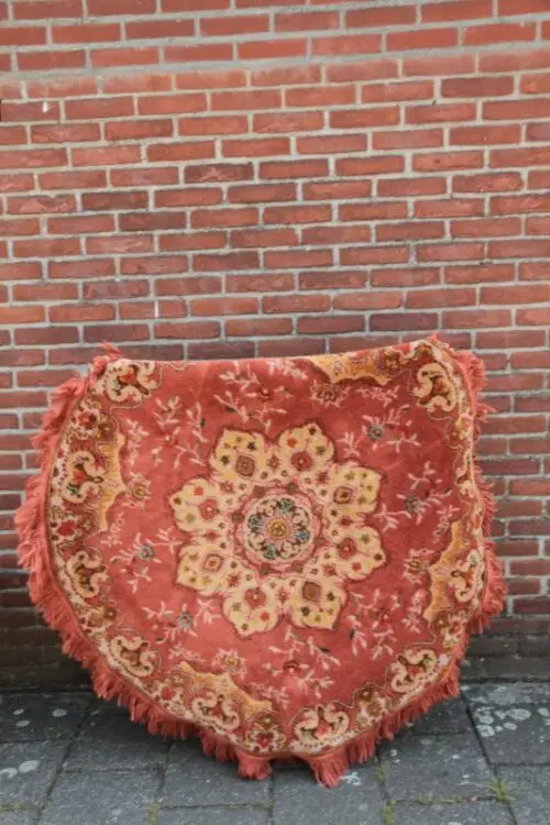 Tapijt vintage rond Roos - Afbeelding 2