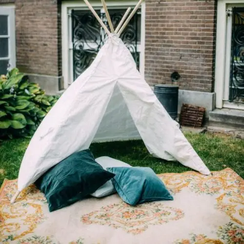Kinder tipi speeltent wit