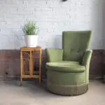Vintage Fauteuil  groen velvet