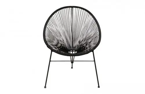 Loungestoel Acapulco zwart - Afbeelding 2