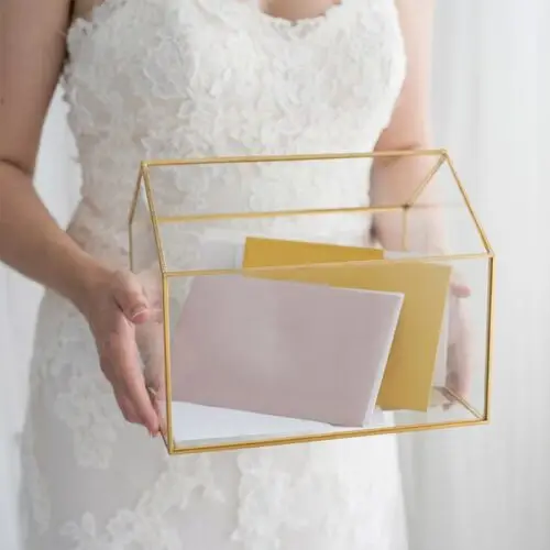 Enveloppendoos goud huis