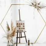 Gouden Backdrop Hexagon - Afbeelding 2