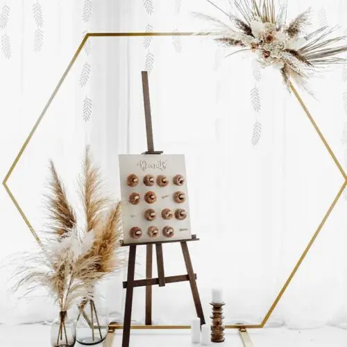 Gouden Backdrop Hexagon - Afbeelding 2