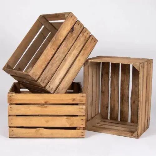 Houten fruitkistjes