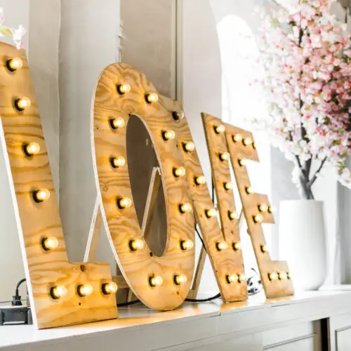 Lichtletters XL LOVE