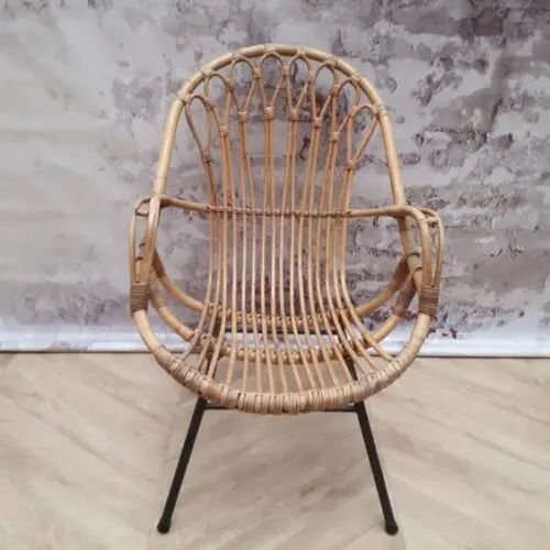 Rotan stoel vintage