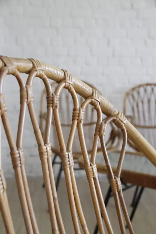 Rotan stoel vintage - Afbeelding 2