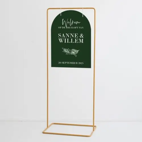Welkomstbord halfrond simple love - Afbeelding 2