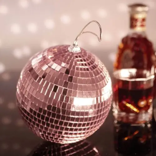 Discobal rosé goud 10 cm - Afbeelding 2