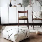 Poef Berber Zwart/Wit - Afbeelding 2