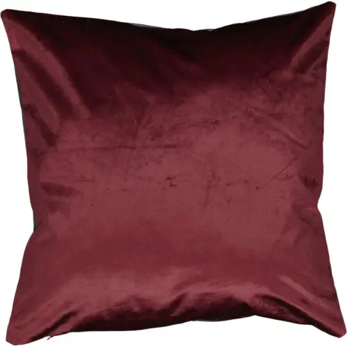 Kussen Bordeaux Bloemen - Afbeelding 2