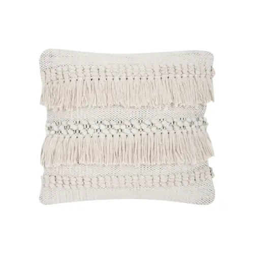Kussen Macrame Boho Ecru