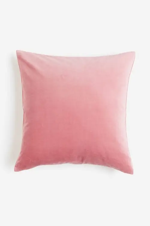 Kussen Fluweel fel roze