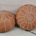 Marokkaanse poef naturel - Afbeelding 2
