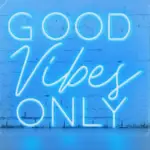 Neon lichtletters Good Vibes Only - Afbeelding 2