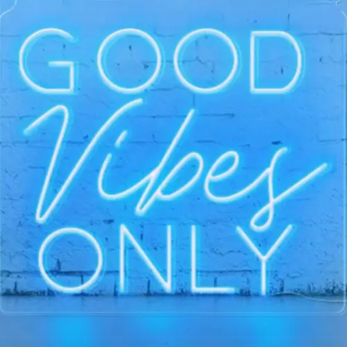 Neon lichtletters Good Vibes Only - Afbeelding 2