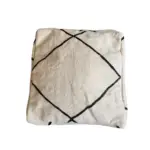 Poef Berber Zwart/Wit