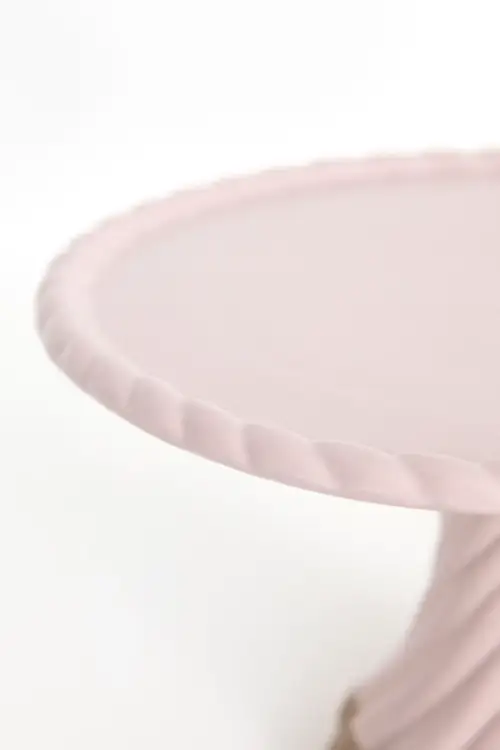 Taartplateau Lichtpaars keramiek - Afbeelding 4