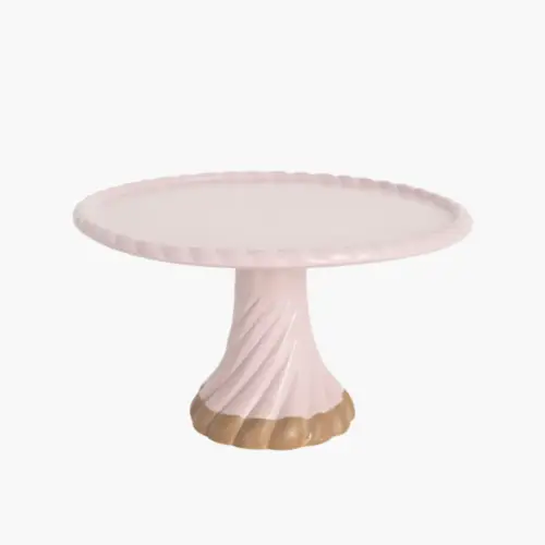 Taartplateau Lichtpaars keramiek