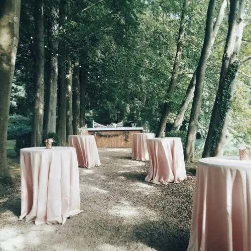 Tafelkleed statafel blush