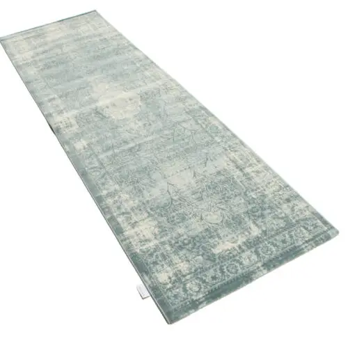 Tapijt loper lichtblauw 80x 250cm