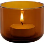 Waxinelichthouder bruin terracotta - Afbeelding 4