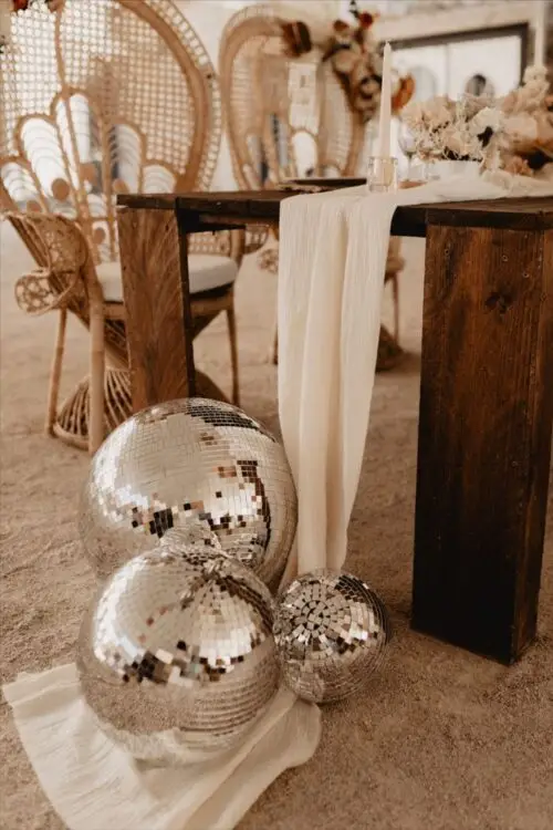 Discobal zilver 50 cm - Afbeelding 2