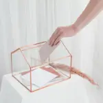 Enveloppendoos huis  roségoud - Afbeelding 3