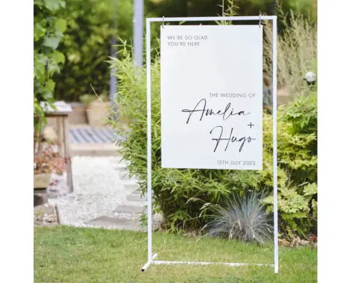 Frame Welkomstbord wit
