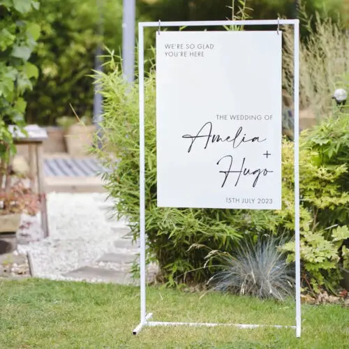 Frame Welkomstbord wit