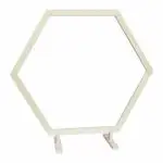 Backdrop Hexagon wit